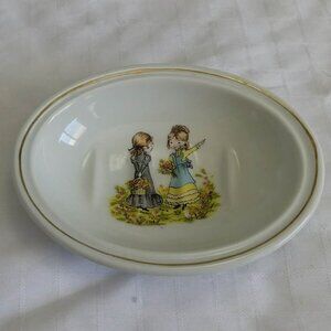 Vintage Holly Hobbie soap dish made of high-quality porcelain, made in Japan